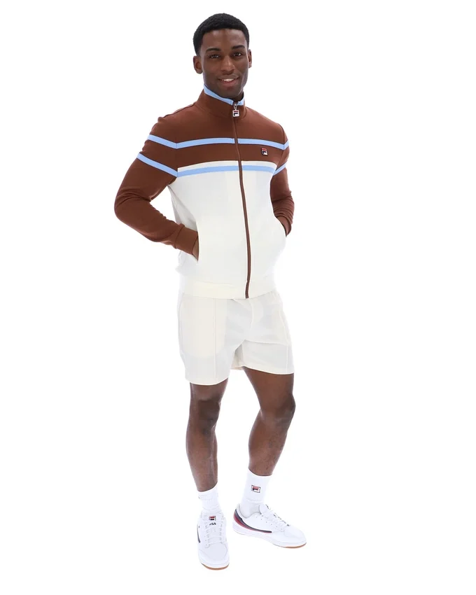 Gardenia Giovanni Contrast Panels Track Top