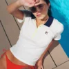 Gardenia Juno Fitted Iconic Polo