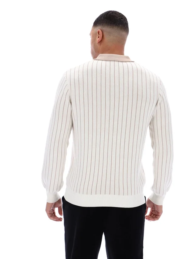 Gardenia Kobe Striped Knit Polo