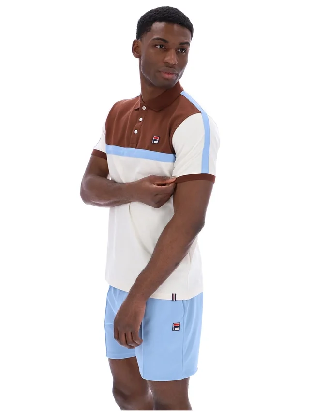 Gardenia Mattia Contrast Panel Polo Shirt