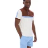 Gardenia Mattia Contrast Panel Polo Shirt