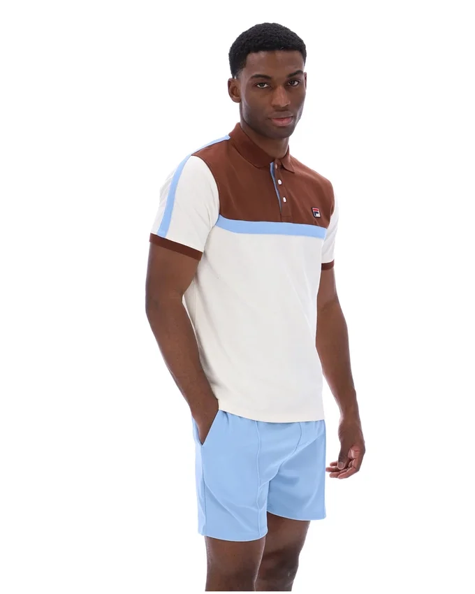 Gardenia Mattia Contrast Panel Polo Shirt