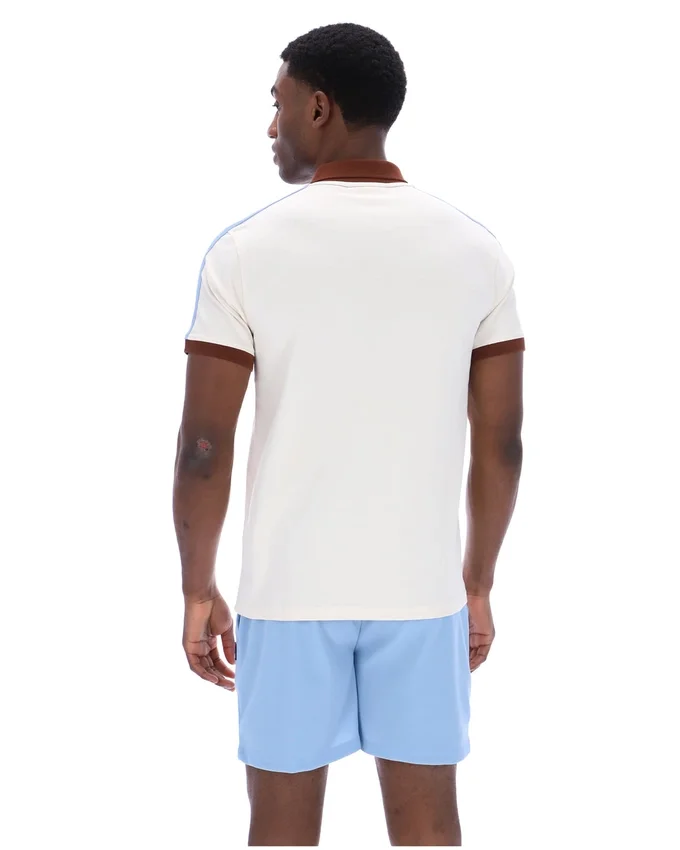 Gardenia Mattia Contrast Panel Polo Shirt