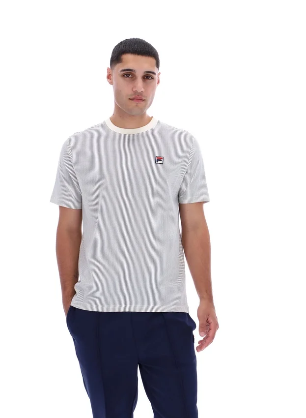 Gardenia Nilo Printed Pinstripe T-Shirt
