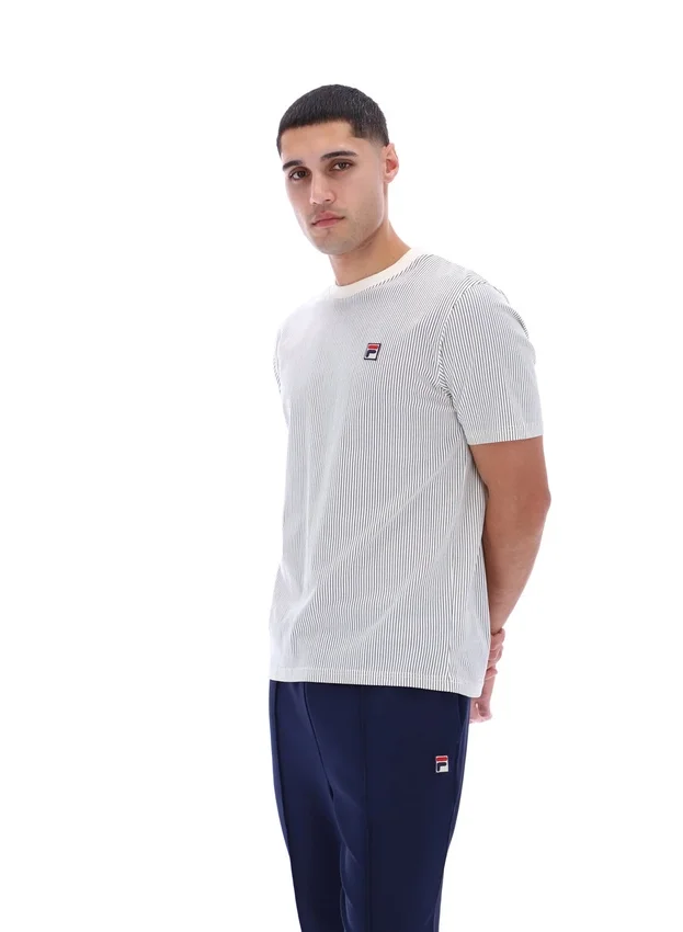 Gardenia Nilo Printed Pinstripe T-Shirt