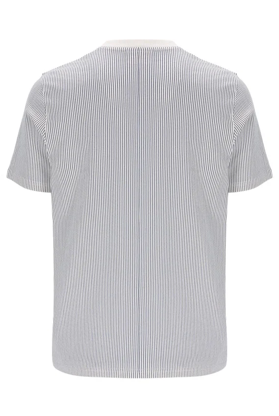 Gardenia Nilo Printed Pinstripe T-Shirt