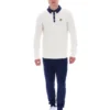 Gardenia Nowell Waffle Knit Long Sleeve Polo
