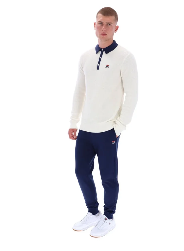 Gardenia Nowell Waffle Knit Long Sleeve Polo