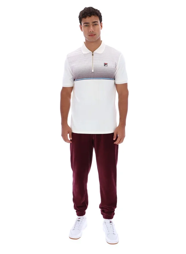 Gardenia Paco Zip Up Velour Polo