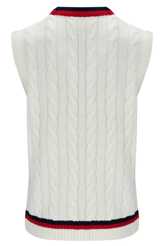 Gardenia Rufus Archive Cable Knit Vest