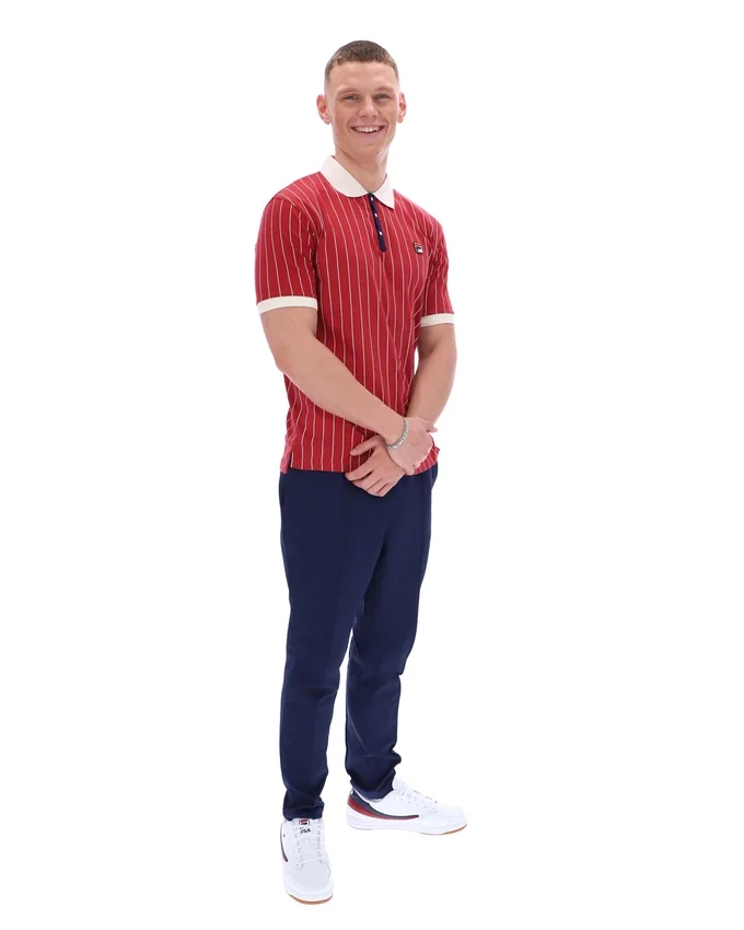 Garnet BB1 Classic Vintage Striped Polo