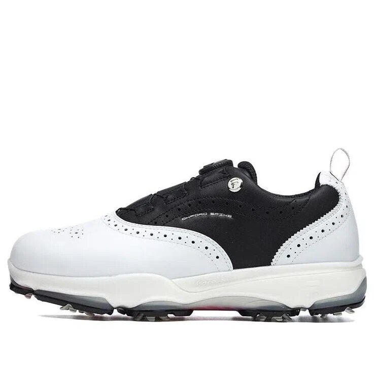 Golf Oxford Spike Sneakers "White Black"