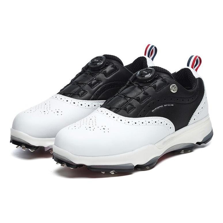 Golf Oxford Spike Sneakers "White Black"