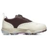 Golf Oxford Spike Sneakers "White Brown"