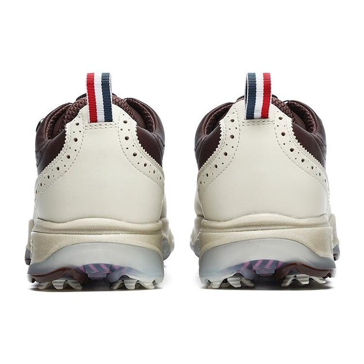 Golf Oxford Spike Sneakers "White Brown"