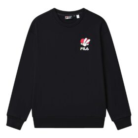 Graphic Print Pullover "Black"