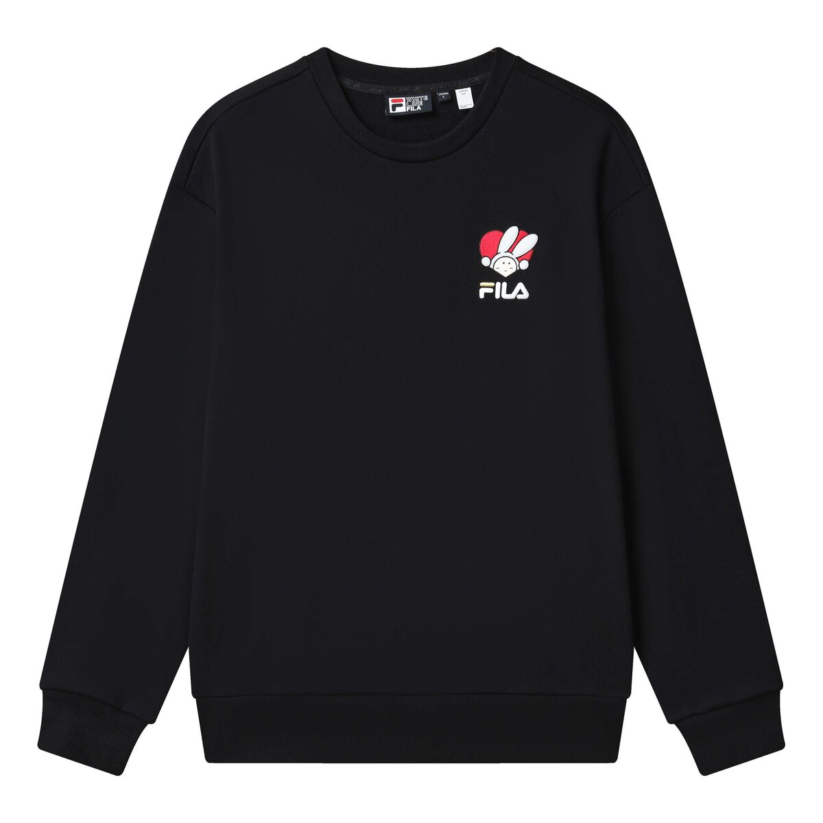 Graphic Print Pullover "Black"