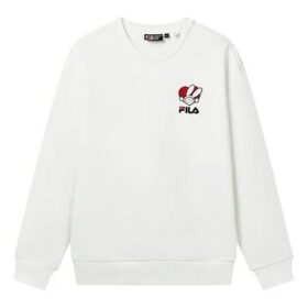 Graphic Print Pullover "White"