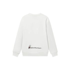 Graphic Print Pullover “White”
