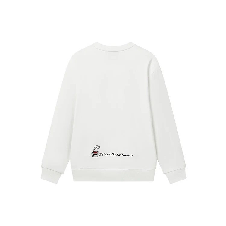Graphic Print Pullover "White"