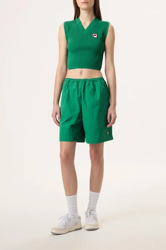 Green Fila x Hailey Crinkle Shorts