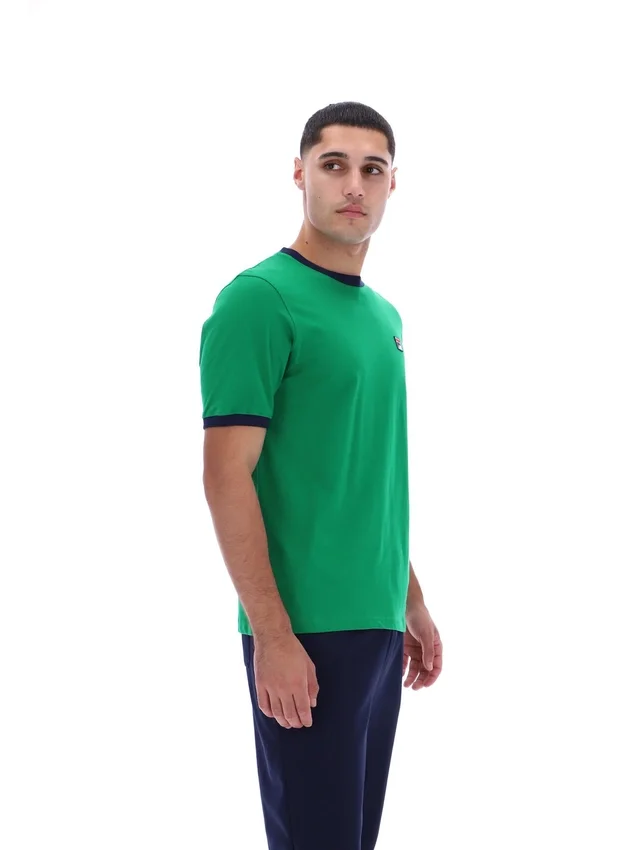 Green Marconi Essential Ringer T-Shirt