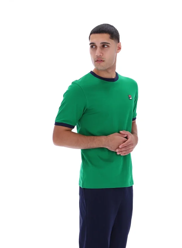 Green Marconi Essential Ringer T-Shirt