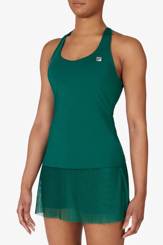 Green Tennis Racerback Top
