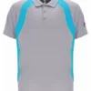 Grey Backspin Tennis Short Sleeve Polo
