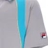Grey Backspin Tennis Short Sleeve Polo