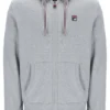 Grey Marl Tenconi Zip Up Hoodie