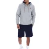 Grey Marl Tenconi Zip Up Hoodie
