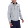 Grey Marl Tenconi Zip Up Hoodie