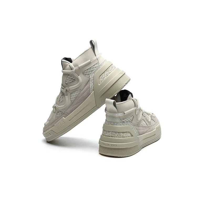 High Top Retro Basketball Shoes Gray