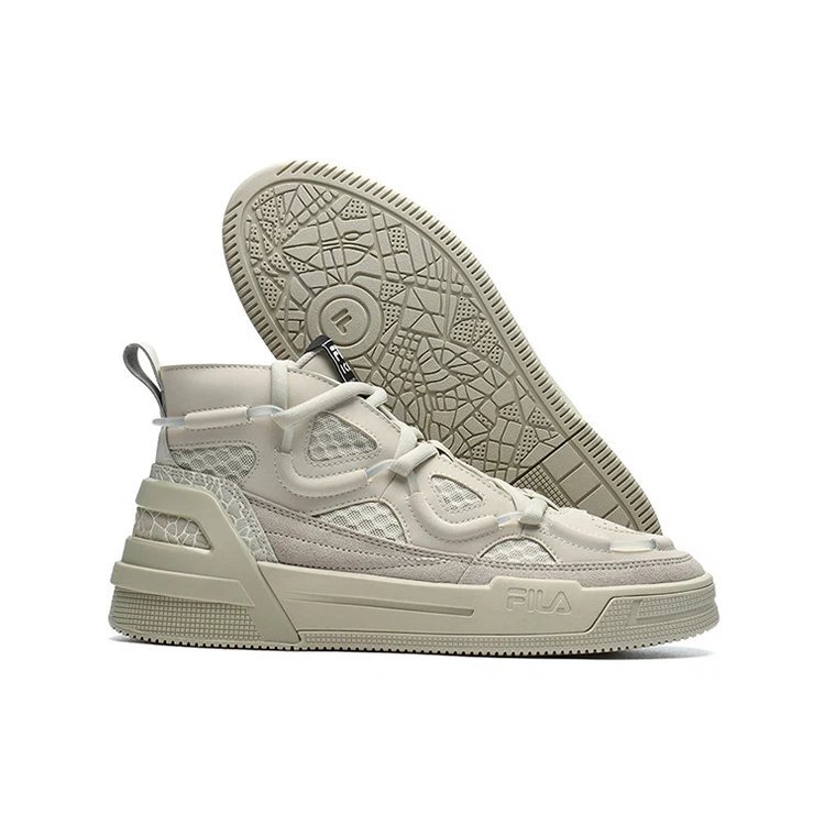 High Top Retro Basketball Shoes Gray