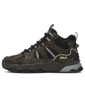 High Top Retro Shoes "Black Brown"