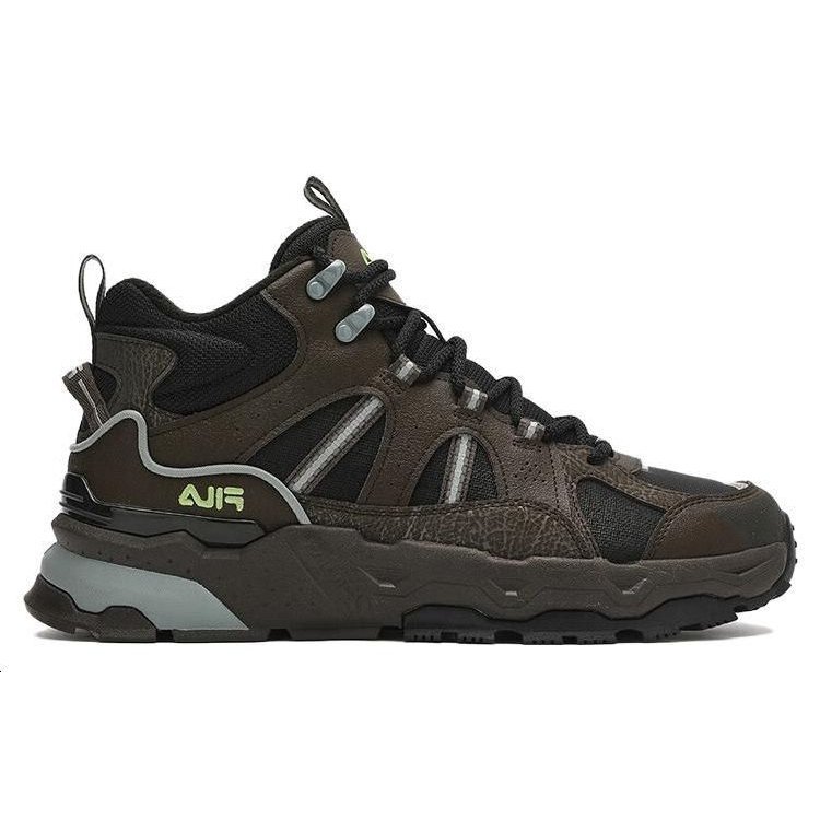 High Top Retro Shoes "Black Brown"