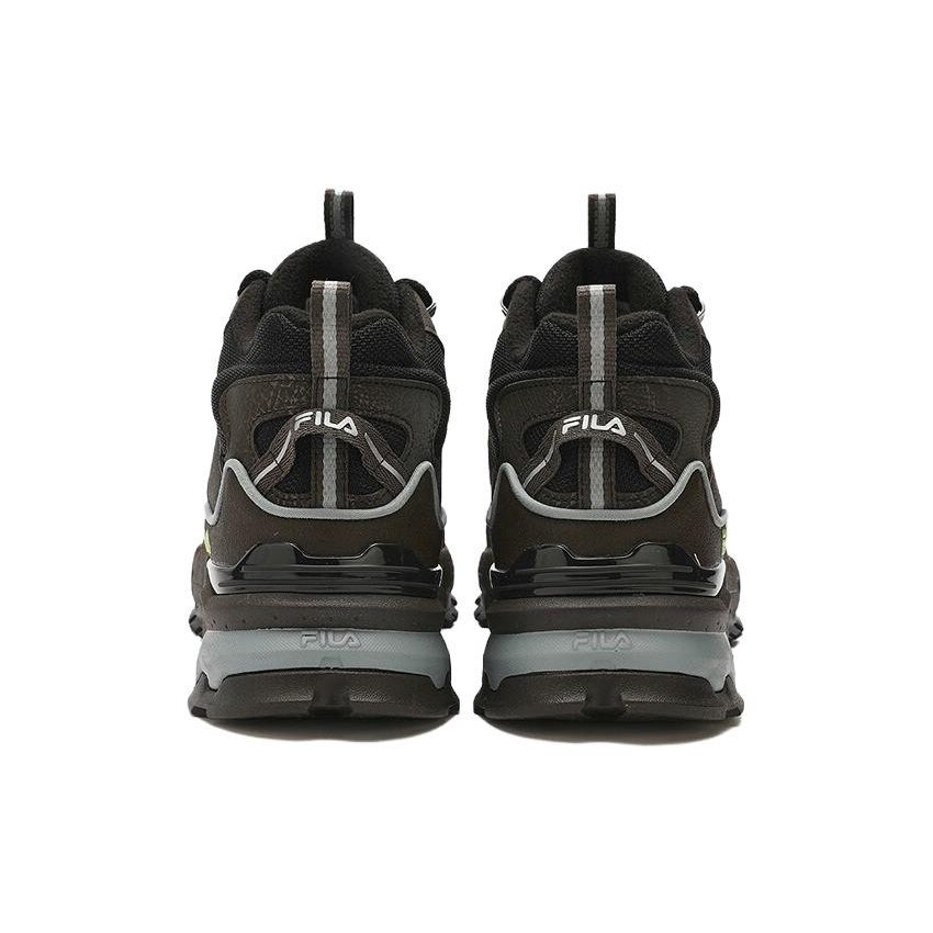 High Top Retro Shoes "Black Brown"