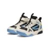 High-Top Skate Shoes "White Black Blue"