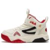 High-Top Skate Shoes "White Black Red"