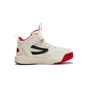 High-Top Skate Shoes “White Black Red”
