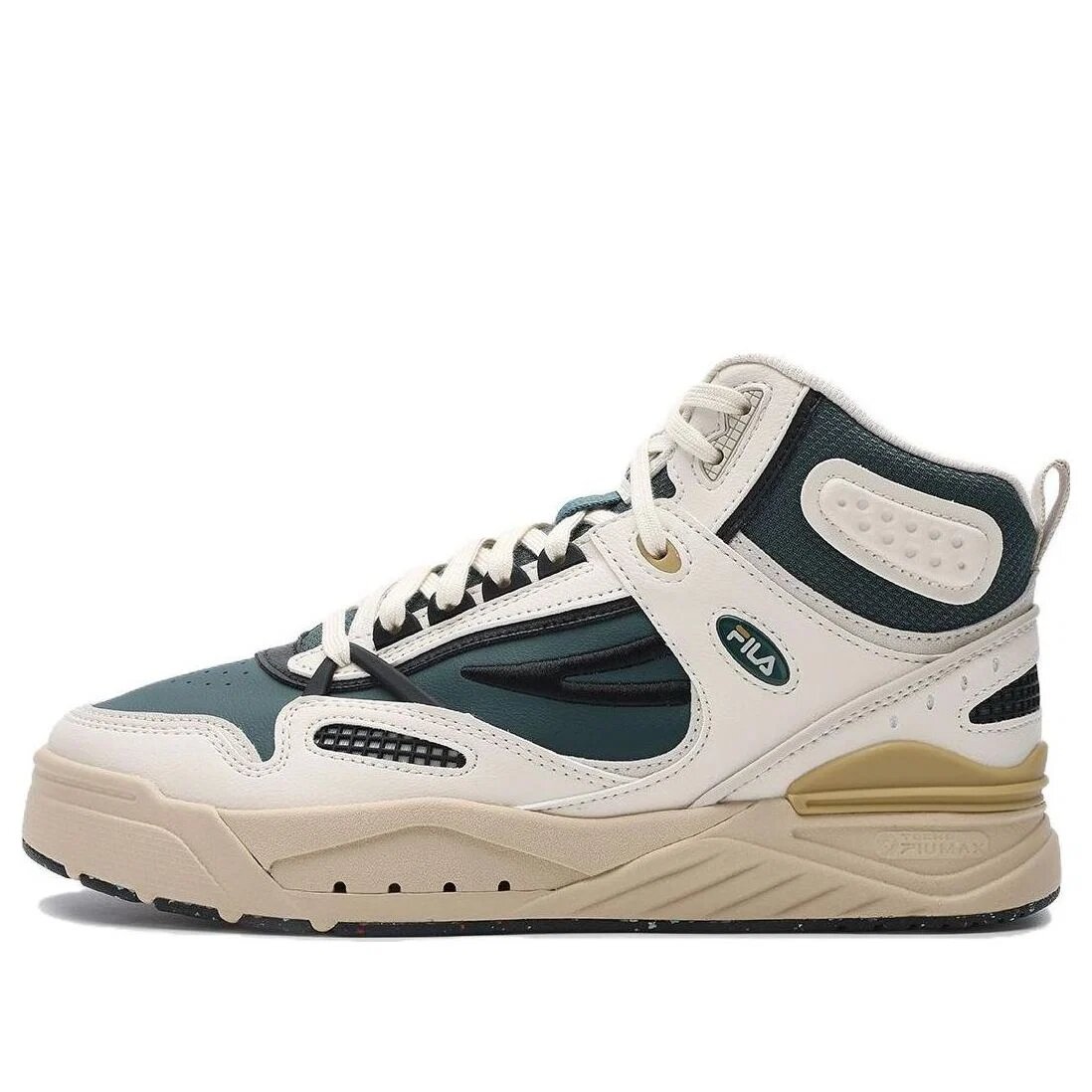 High-Top Sneakers "White Green"