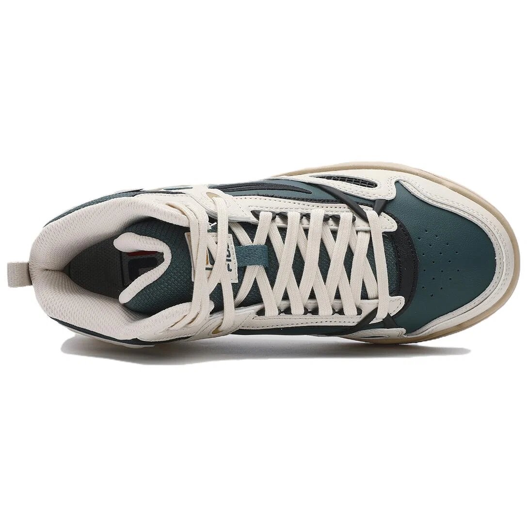 High-Top Sneakers "White Green"