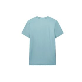 Hollow Out Subject Printing Short Sleeve Green