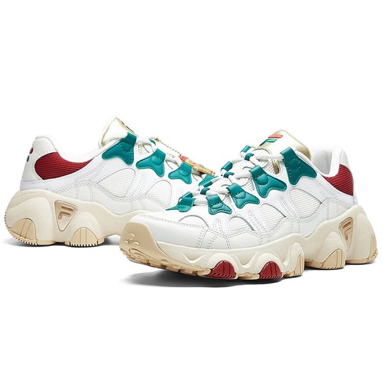 Jagger Retro Running Shoes Ginger Man White/Brown