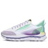 KM Shoes "White Purple Aqua"