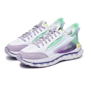 KM Shoes “White Purple Aqua”