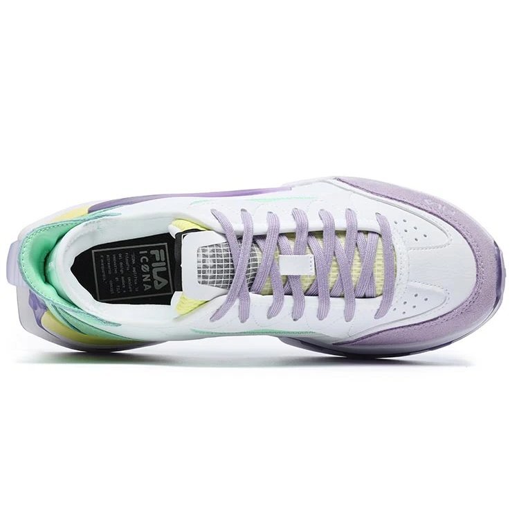 KM Shoes "White Purple Aqua"