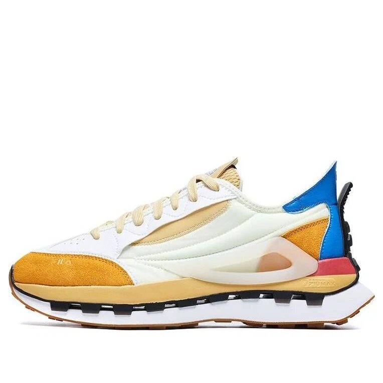 KM Shoes "White Yellow Blue"