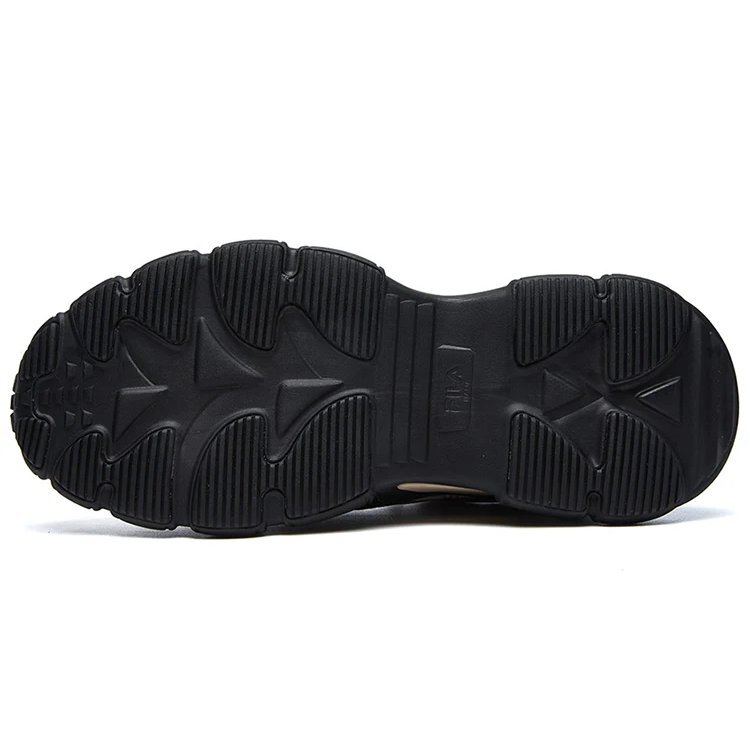 Lanvin x FILA Low-Top Running Shoes Black/Yellow
